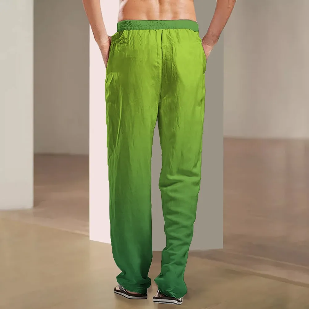 Men's Gradient Loose Print Pattern Pants 2411000738