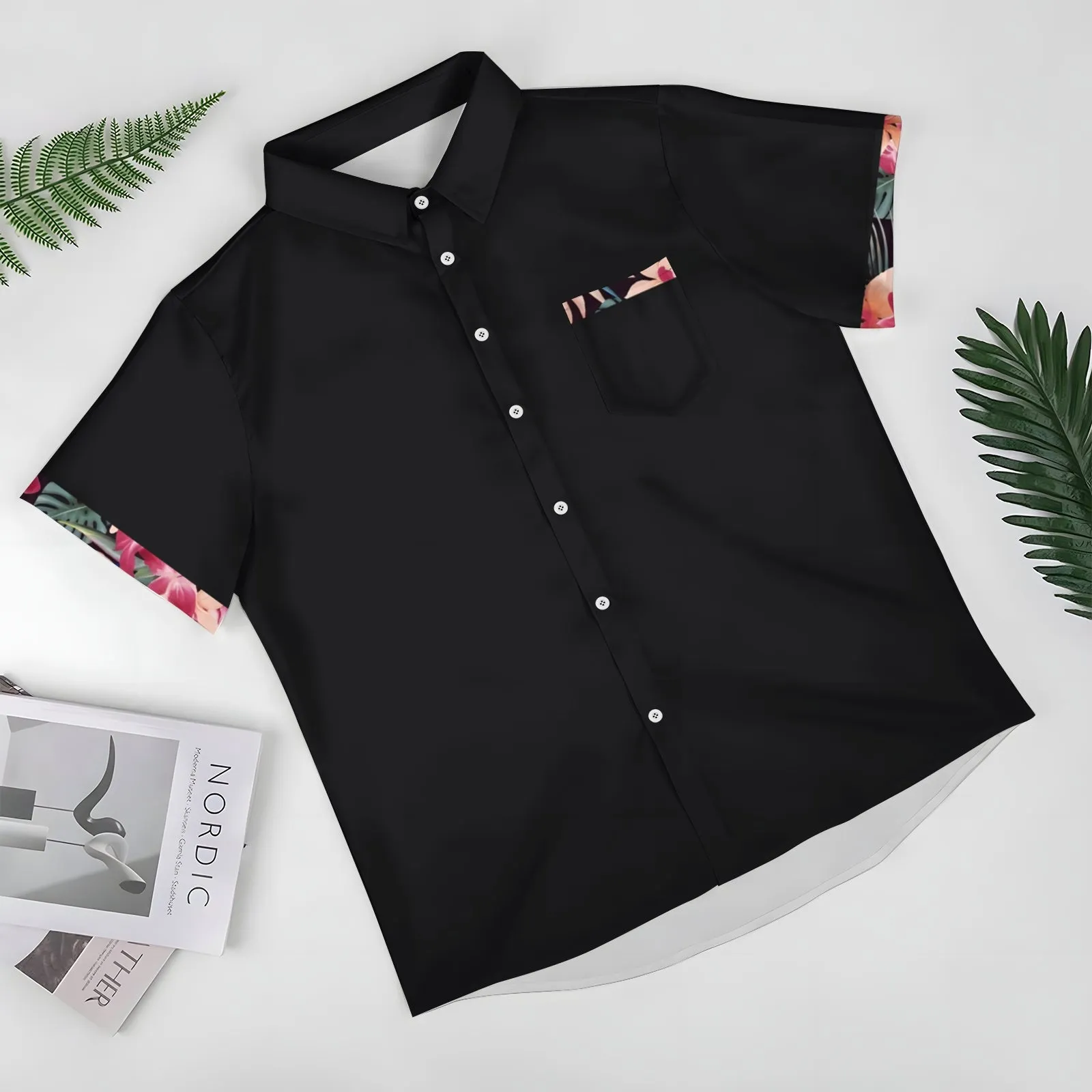 Men's Hawaiian Casual Short Sleeve Shirt 2404000268