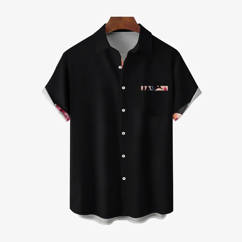 Men's Hawaiian Casual Short Sleeve Shirt 2404000268