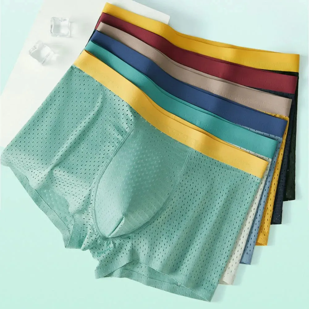 Men's Ice Silk Mesh Trunks(4-Pack) - JEWYEE 2203