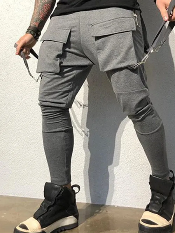 Men's Large Pocket Sports Casual Jogger Pants