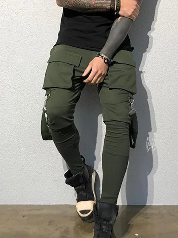 Men's Large Pocket Sports Casual Jogger Pants