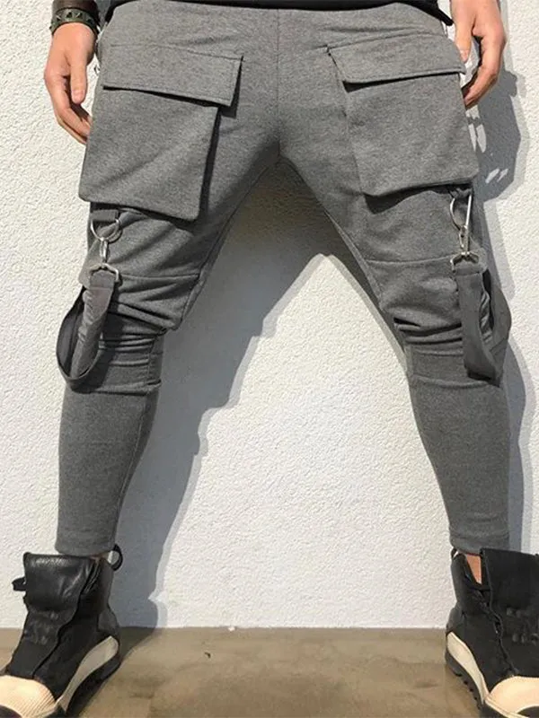 Men's Large Pocket Sports Casual Jogger Pants