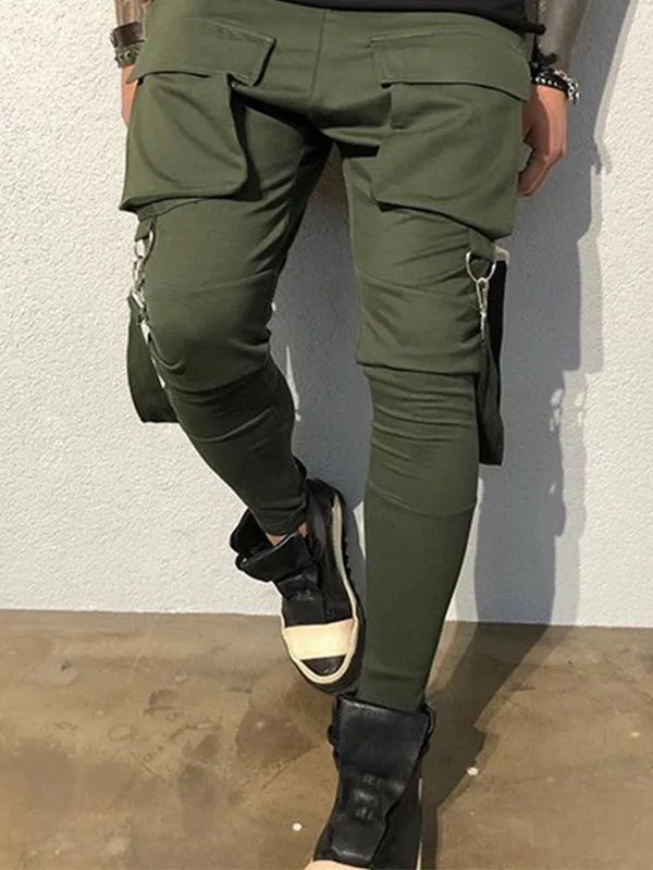 Men's Large Pocket Sports Casual Jogger Pants