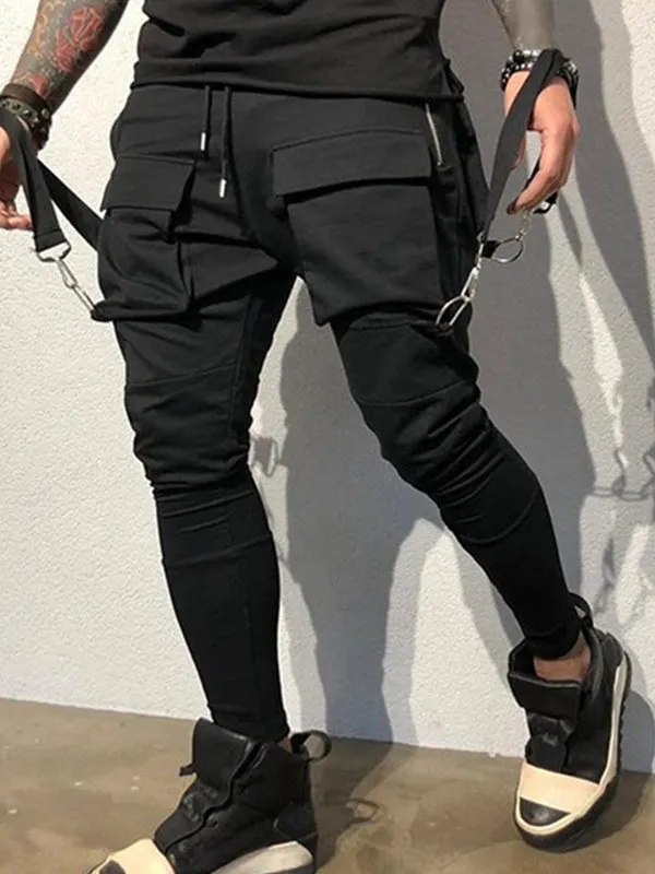 Men's Large Pocket Sports Casual Jogger Pants
