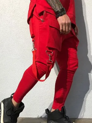 Men's Large Pocket Sports Casual Jogger Pants