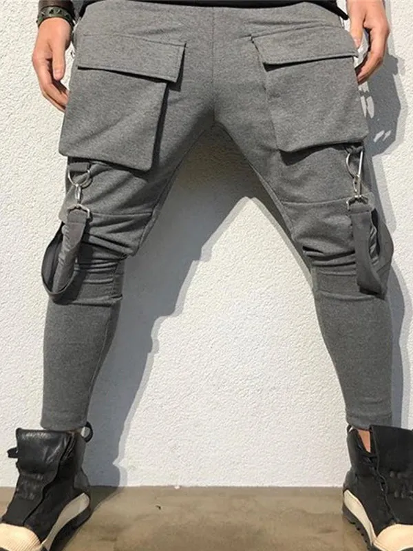 Men's Large Pocket Sports Casual Jogger Pants