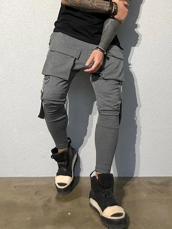 Men's Large Pocket Sports Casual Jogger Pants