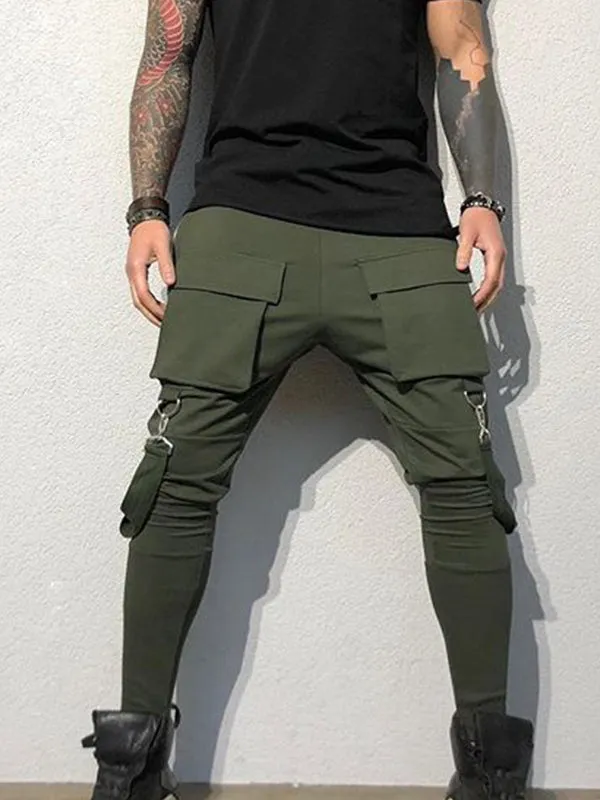 Men's Large Pocket Sports Casual Jogger Pants