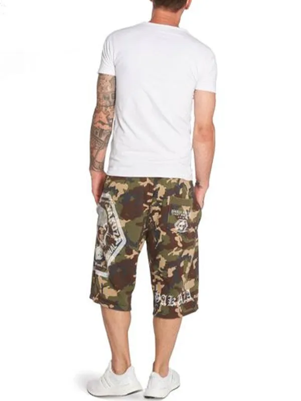 Men's Letter Printed Casual Loose Shorts