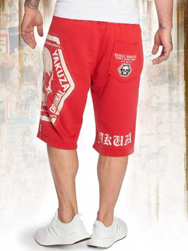 Men's Letter Printed Casual Loose Shorts