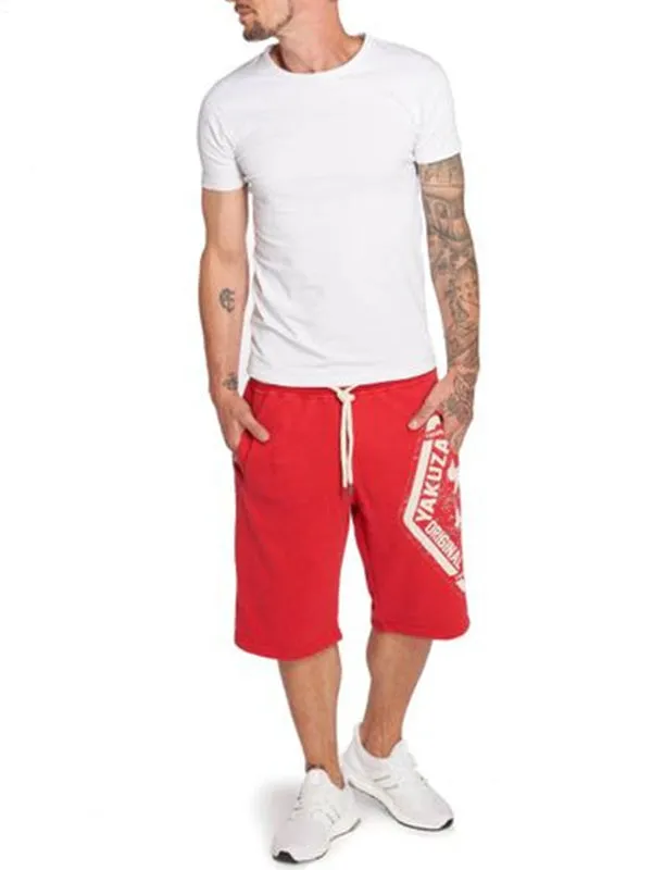 Men's Letter Printed Casual Loose Shorts
