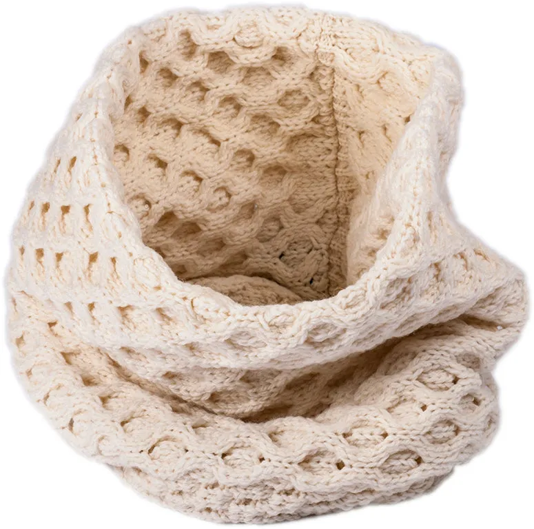 Men's Merino Wool Diamond Pattern Neckwarmer by Aran Mills - 3 Colours