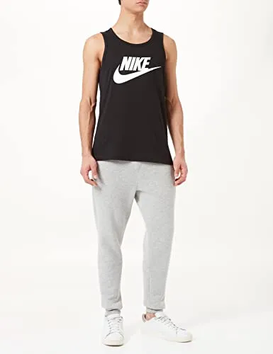 Men's Nike Sportswear Club T-Shirt, Nike Shirt for Men with Classic Fit, Black/White, L