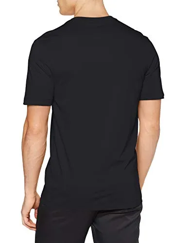 Men's Nike Sportswear Club T-Shirt, Nike Shirt for Men with Classic Fit, Black/White, L