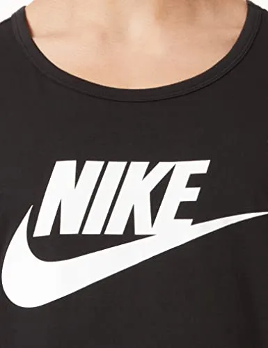 Men's Nike Sportswear Club T-Shirt, Nike Shirt for Men with Classic Fit, Black/White, L