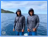 Men's Quik-Dry Hoodie ~ Matamua Print ~ Navy Blue