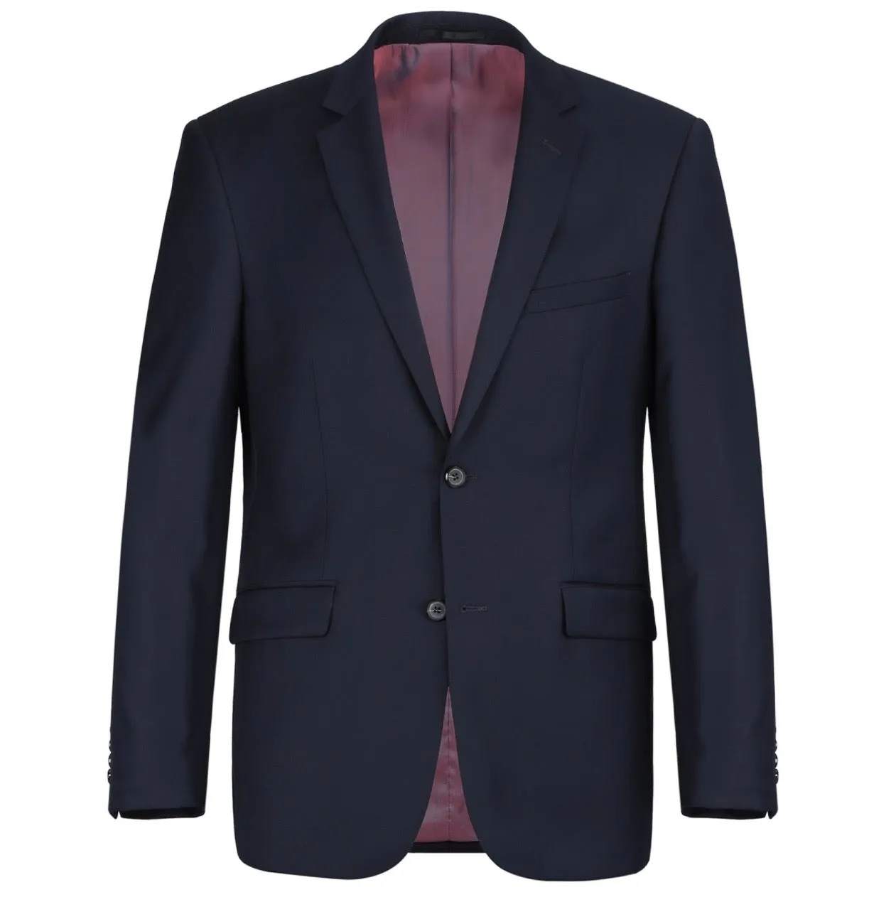 Men's Renoir Two Piece Dark Navy Wool Suit Classic Fit