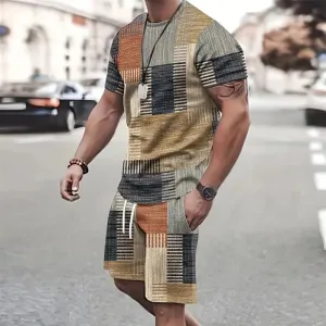 Men's Sportswear Set – Short Sleeve T-Shirt & Sports Shorts