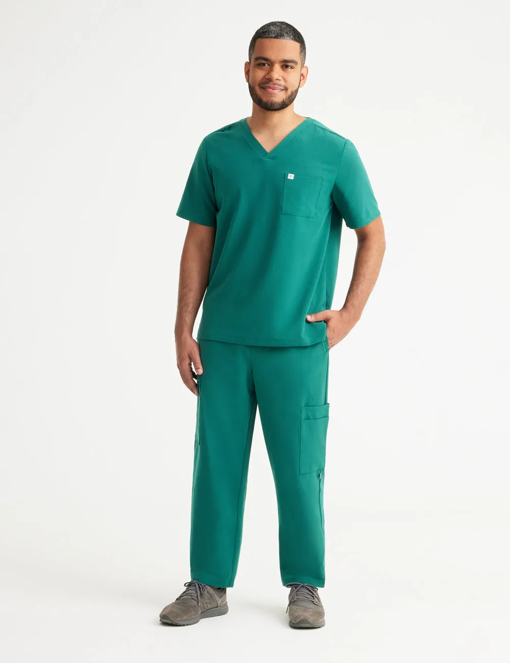 Men’s Straight Leg Scrub Pants - Hunter Green