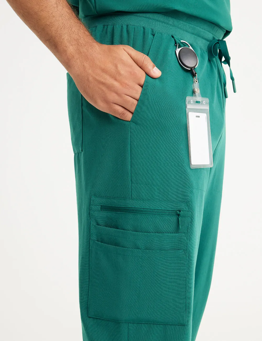 Men’s Straight Leg Scrub Pants - Hunter Green