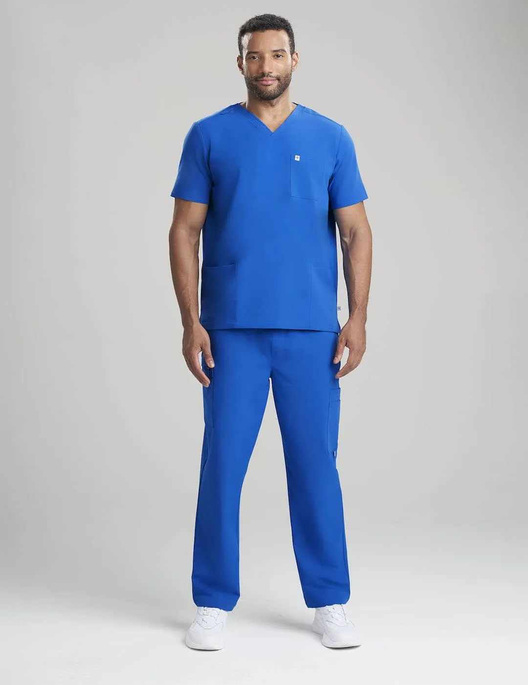 Mens Straight Leg Scrub Pants - Royal Blue