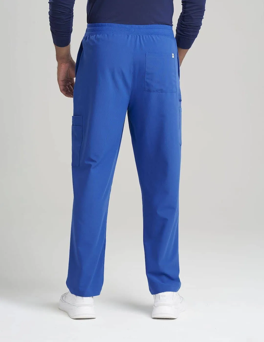 Mens Straight Leg Scrub Pants - Royal Blue