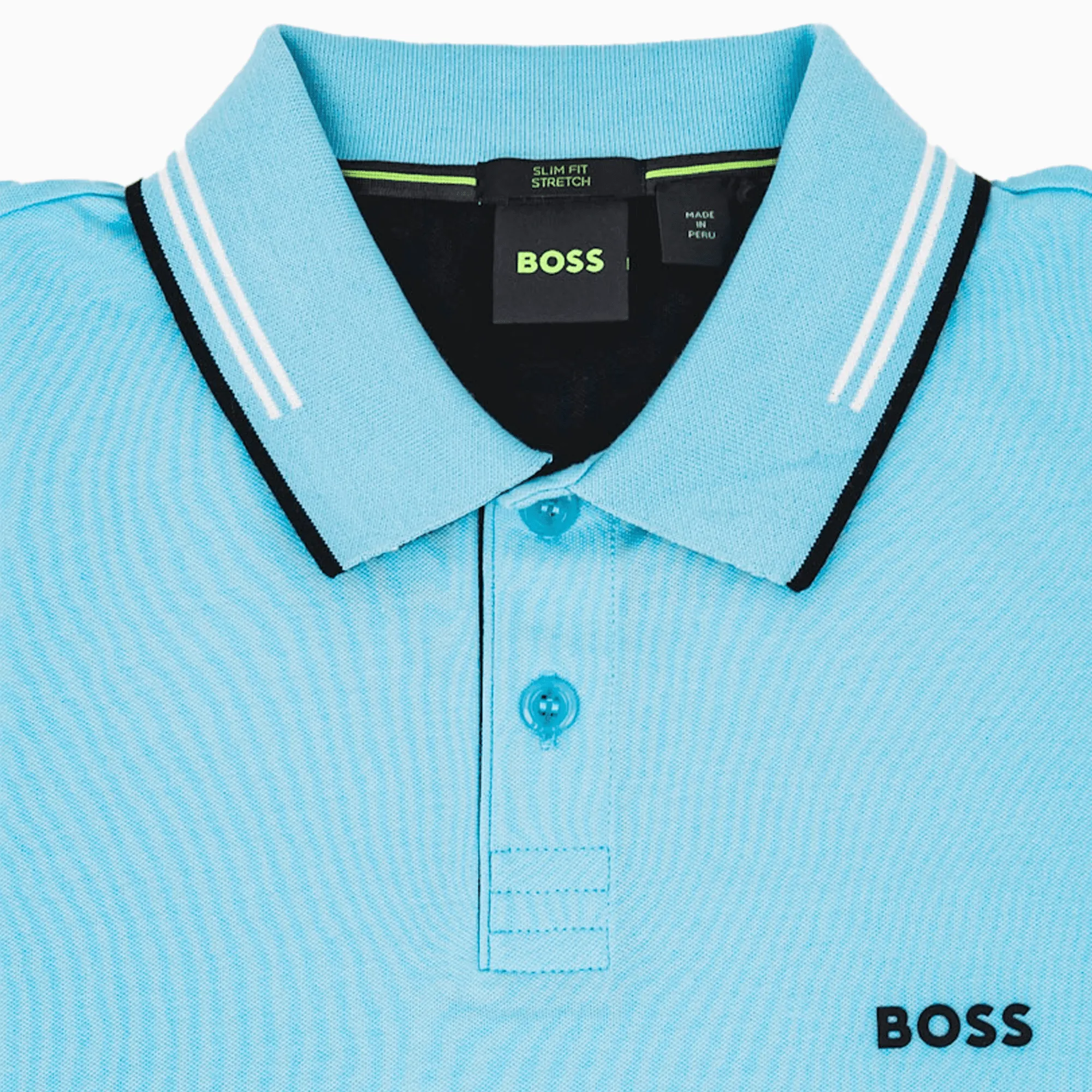 Men's Stretch Cotton Slim Fit Polo Shirt With Branding