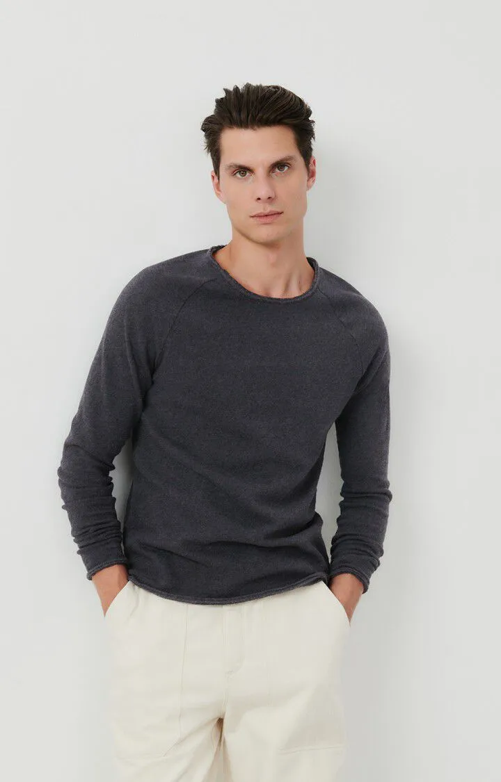 MEN'S T-SHIRT LS SONOMA - ANTHRACITE CHINE