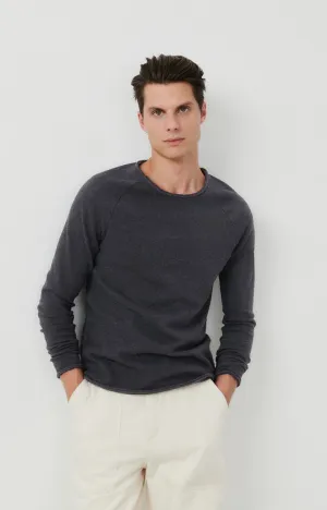 MEN'S T-SHIRT LS SONOMA - ANTHRACITE CHINE