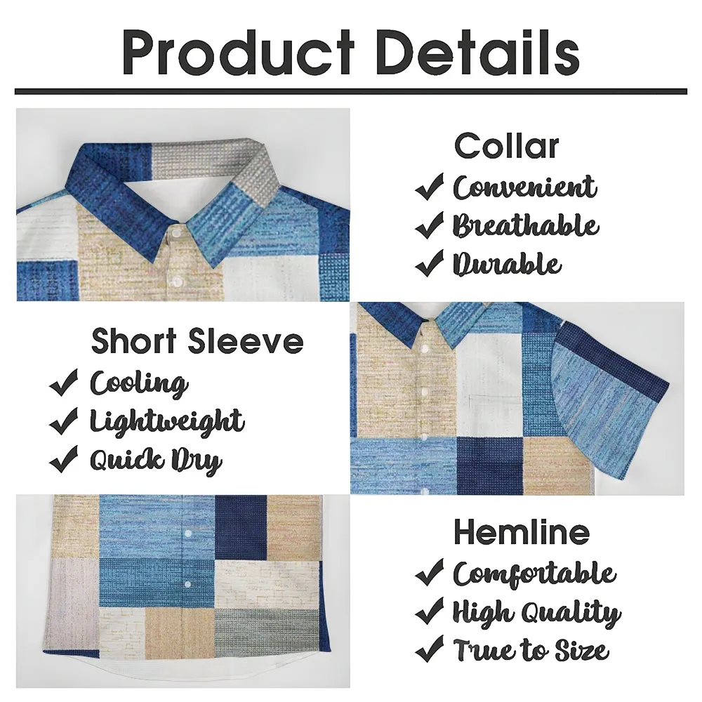 Men's Vintage Medieval Geometric Casual Short Sleeve Shirt 2311000010
