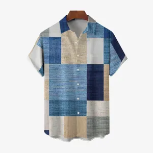 Men's Vintage Medieval Geometric Casual Short Sleeve Shirt 2311000010