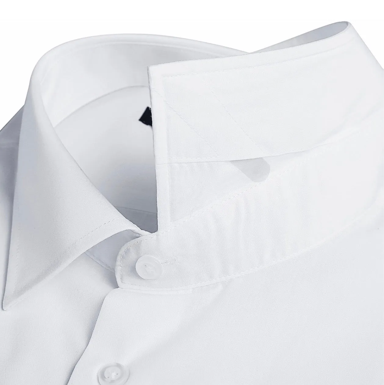 Men's White Dress Shirt Classic Fit Verno Fashion