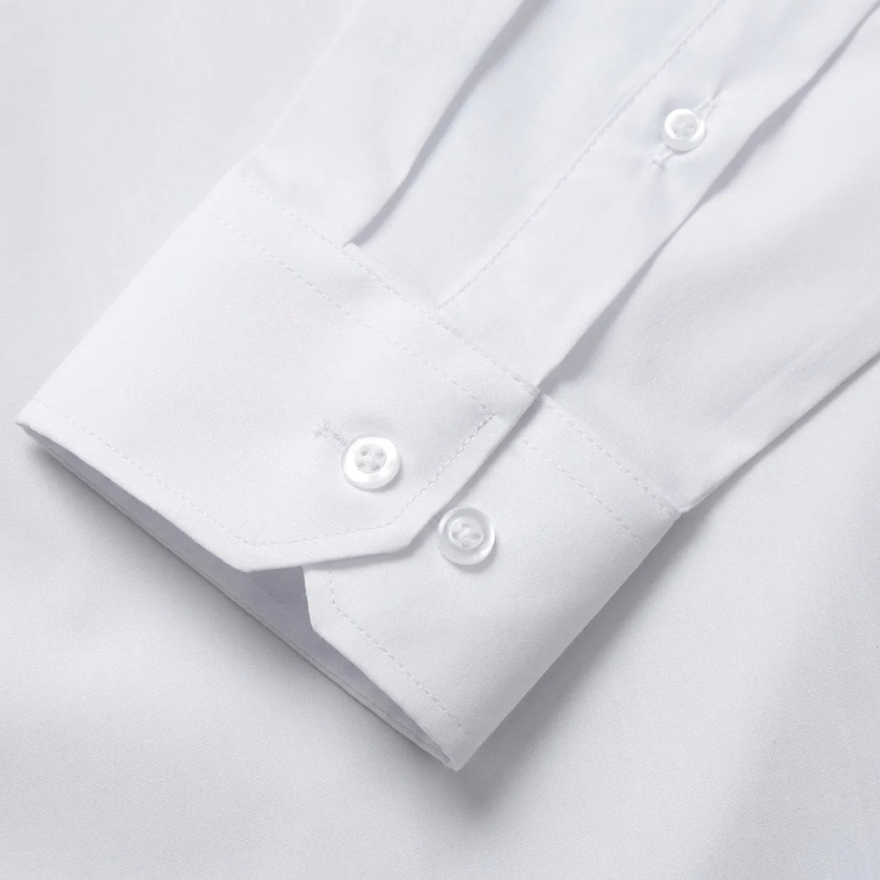 Men's White Dress Shirt Classic Fit Verno Fashion