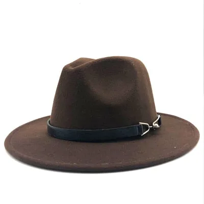 Men's Wide Brim Trilby Felt Fedora..