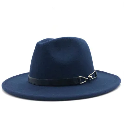 Men's Wide Brim Trilby Felt Fedora..