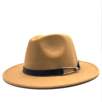 Men's Wide Brim Trilby Felt Fedora..