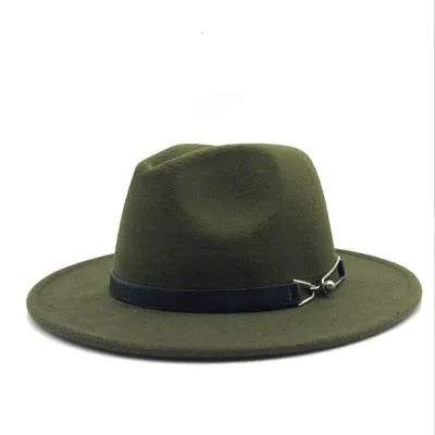 Men's Wide Brim Trilby Felt Fedora..