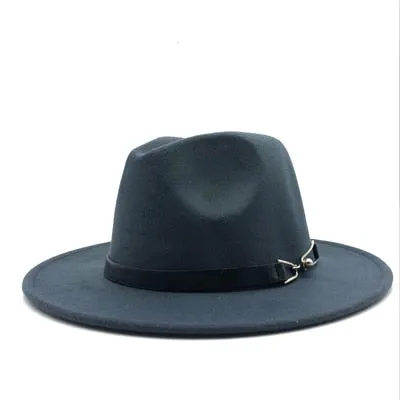 Men's Wide Brim Trilby Felt Fedora..