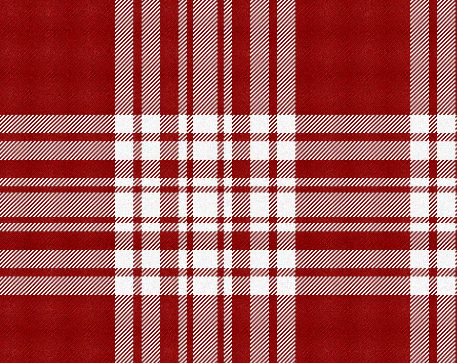Menzies Red/White Dress Modern Tartan Sash