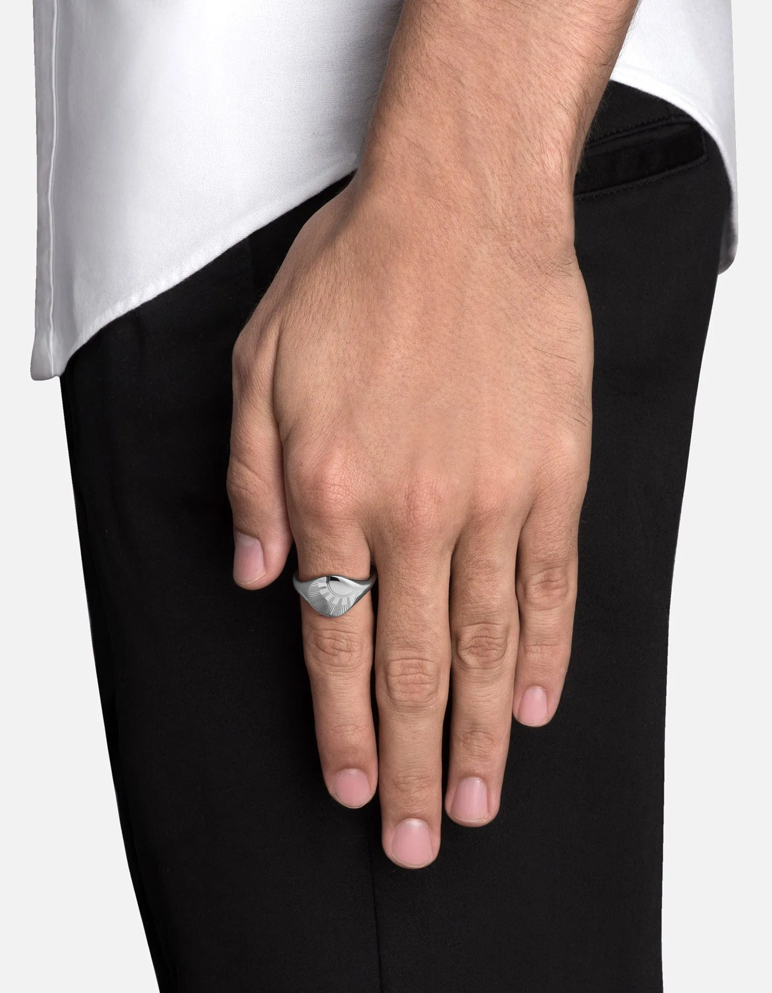 Meridian Ring, Sterling Silver