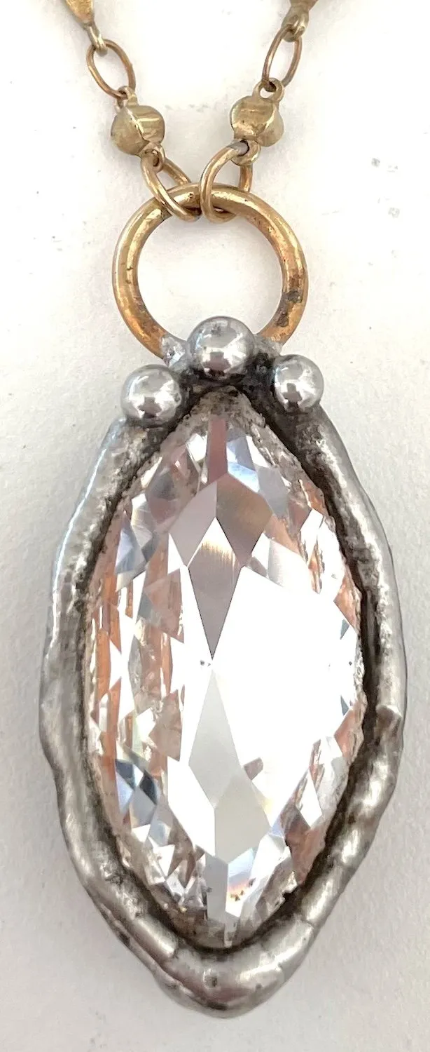 Mikal Winn Marquis Swarovsky Vintage Chain Necklace