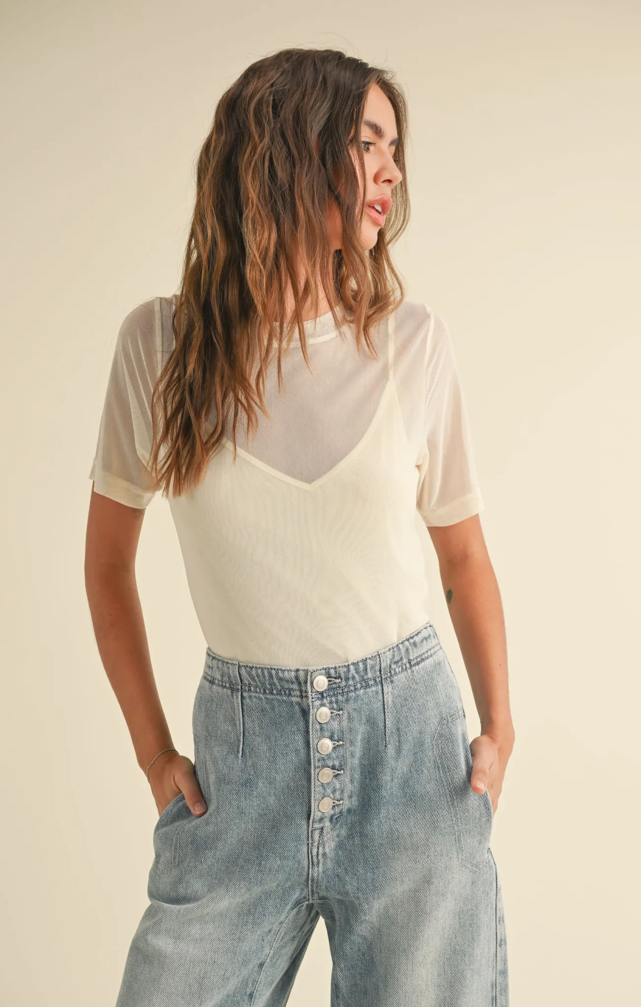 Milana Mesh Top
