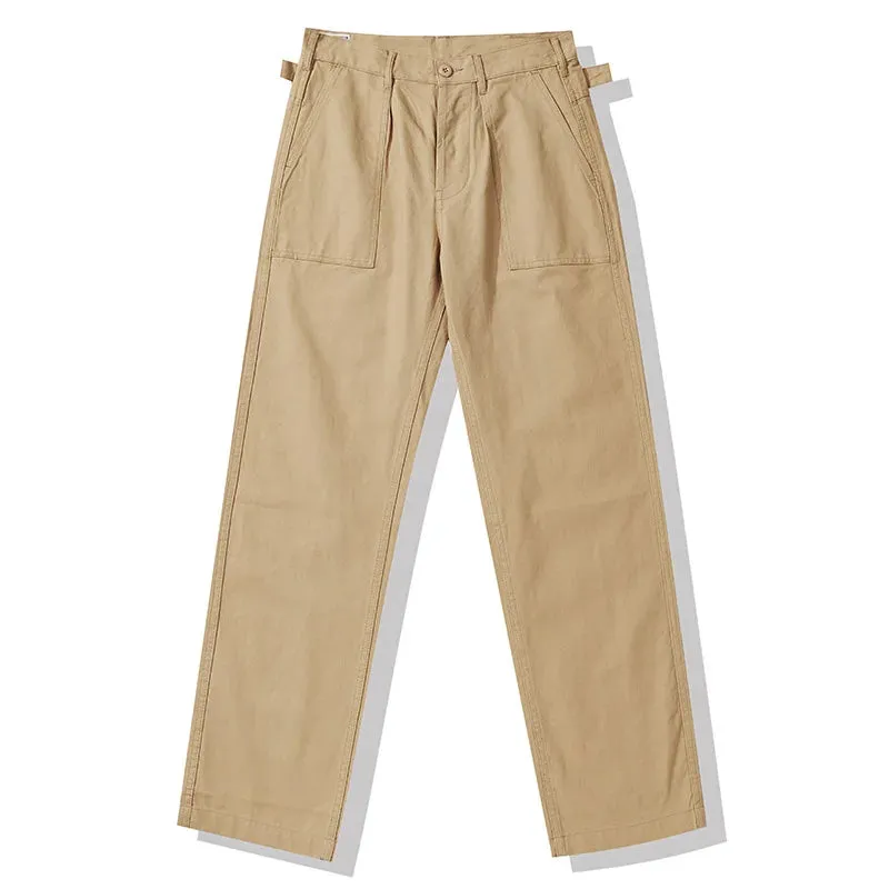 Military Uniform Bread Pants - Men's Spring Autumn New Japanese Tooling Workwear Cargo Pants