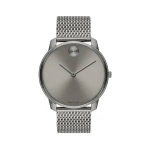 Movado Bold Men's Watch Grey Tone Case Quartz