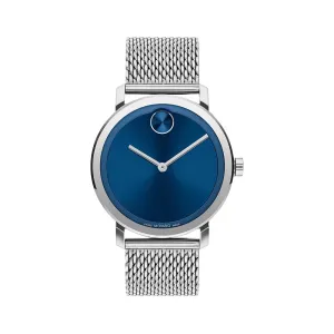Movado Bold Men's Watch Silver Tone Case Quartz