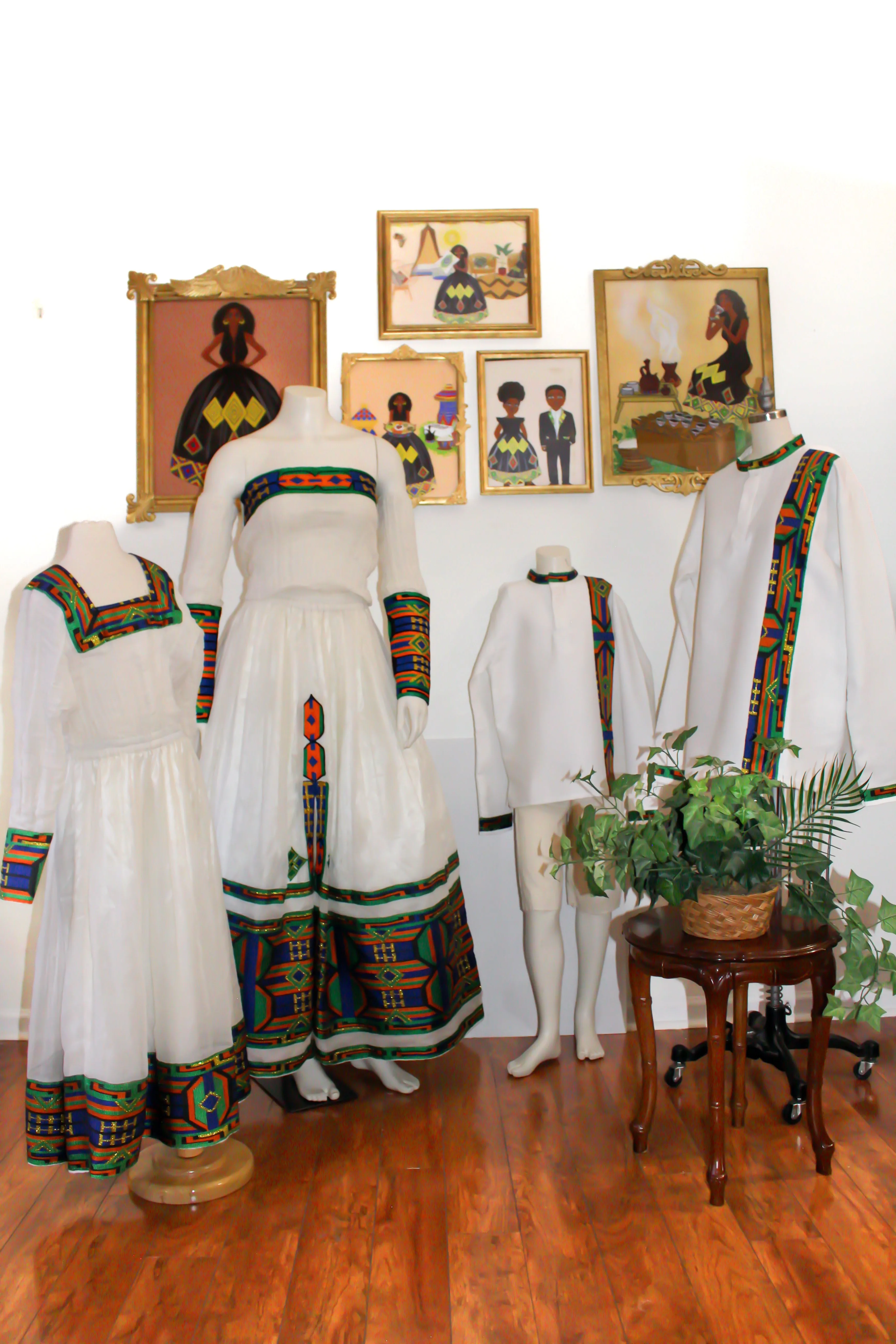 Multi-Colored Habesha Kemis