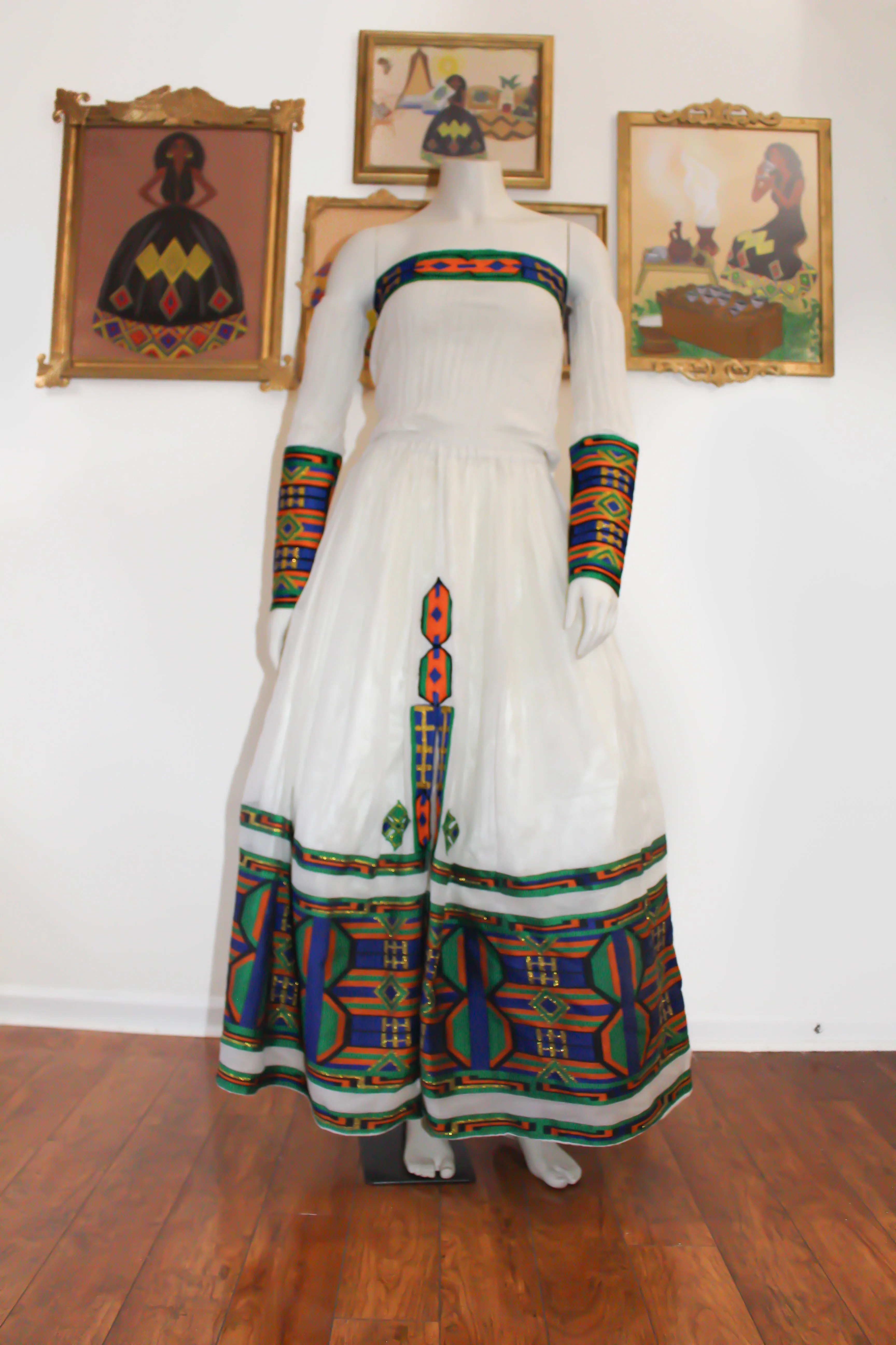 Multi-Colored Habesha Kemis
