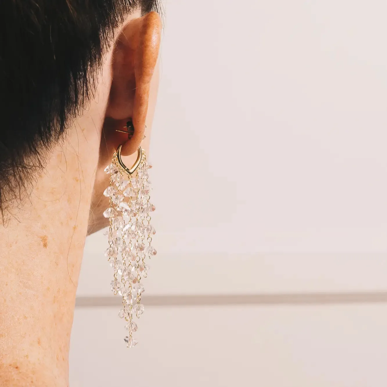 Murial Crystal Drop Earrings