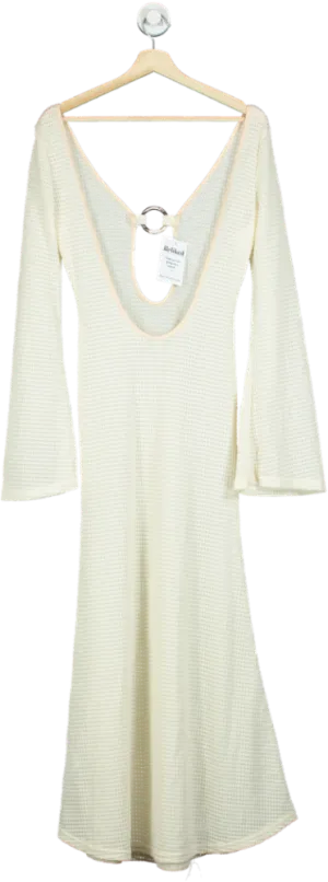 Musera Cream Long Sleeve Knit Dress UK S